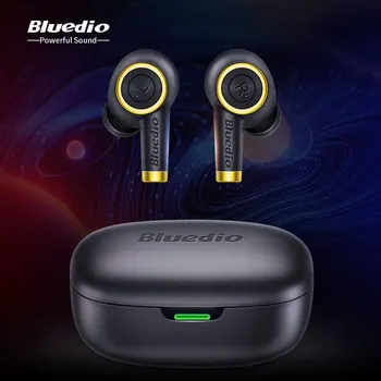 Pôvodné Bluedio Častíc TWS Bezdrôtové Slúchadlá Bluetooth 5.0 Slúchadlá Basy Nepremokavé Headset Šport Nabíjanie S Mikrofónom