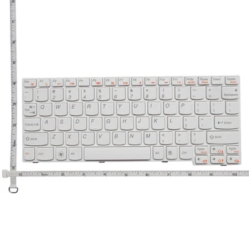 GZEELE Nové pre Lenovo Ideapad U160 U165 S200 S205 NÁS anglický notebook, klávesnica, biela farba