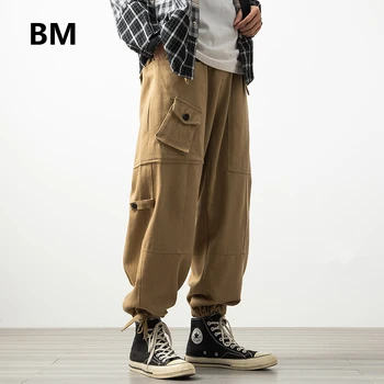 Kórejský Štýl Hip Hop Cargo Nohavice Skateboard Nohavice Mužov Oblečenie Plus Veľkosť Módne Joggers Streetwear Harajuku Nohavice Muž