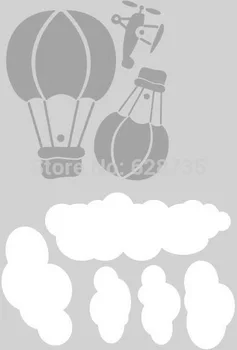 Roztomilý teplovzdušný Balón Stenu, Nálepky Tvorivé Balón Mraky Baby Škôlky Stenu DIY Vinylová Nálepka Pre Deti Izba Doprava Zadarmo