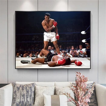 Boxerské Kráľ Ali Klasické Plagáty A Vytlačí Boxerský Šampión Víťazstvo Plátno Na Maľovanie Na Stenu Umelecké Dekorácie Pre Obývacia Izba