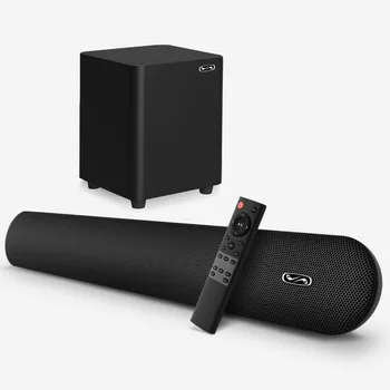 100W TV SoundBar 2.1 Bezdrôtové Bluetooth Reproduktorov Systému domáceho Kina Zvuk Bar 3D Surround Diaľkové Ovládanie S Wall Mount