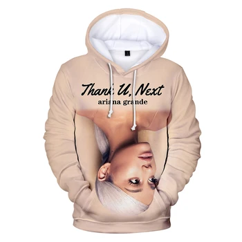 3D Ariana Grande Ďakujeme U ďalší Hoodies Mikina Ženy/Muži streetwear Bežné zimné Ariana Grande hoody dámy topy, Mikiny