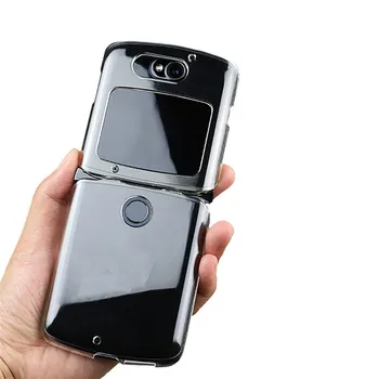Transparentné Ochranné puzdro pre Motorola Razr 5G Skladacie Smartphone Príslušenstvo Zadný Kryt Telefónu Shell Rukáv