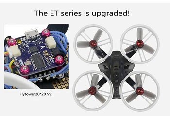 ET125 V2 Micro FPV Racing Drone Quadcopter PNP S OSD 800TVL Fotoaparát 16CH VTX Bez Prijímača A Batérie
