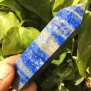 Prírodné Zriedkavé Lapis Lazuli Kryštál Kremeňa Stĺpec Bod Reiki Liečenia 70-80