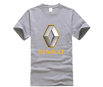 Euro Veľkosť Mužov Bavlnené Tričko Renault Logo Vytlačené Grafiky, Topy Čierne tričko Novinka Tričko Drop Shipping Teeshirt