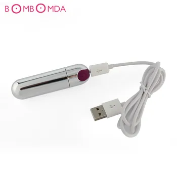 USB Nabíjateľné Silné Dospelých Sex Produktu USB vibrátor, 10 Rýchlosť Upozorňuje Mini Bullet Tvar Vodotesný Vibrátor G-spot Masér