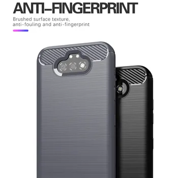 Pre LG K51 Prípade Pre LG K61 Prípade Uhlíkových Vlákien Kryt Shockproof Telefón Prípade Silikónový Ochranný Kryt, Flexibilný Tenký Gumy Nárazníka