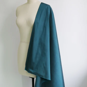 100 cm*110 cm Tvarované Hodváb Dupion Textílie Svadobné Hodvábu (Nylon Doupioni Hlboké Páva Zelená