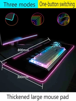 Mairuige XXL Vesmír, Priestor Planéty USB Farba LED Osvetlenie Zámok Okraji Pribrala RGB Podložka pod Myš Speed Control Hráč Klávesnice Mat