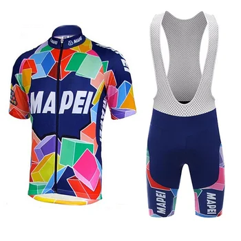 2020 Lete MAPEI cyklistika dres nastaviť pánske cyklistické oblečenie, Cyklistické šortky podbradník MTB Topy Cyklistické Oblečenie Maillot Ropa Ciclismo