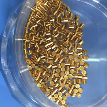 99.999% čistej Au zlato odparovania pelety 5N Au granule zlato vzácnych zemín kovového materiálu ingot pre vedecký výskum