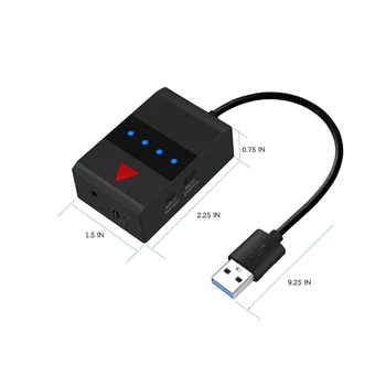 Prenosné Bluetooth 5.0 TV Vysielač, A2DP, Stereo Audio Optický SPDIF Toslink RCA Aux 3,5 mm USB Music Adaptér pre TV, PC PS4 XBOX