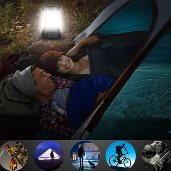 Z40T80 LED Camping Svietidla USB Nabíjateľné KLASU Svietidlo Svietidlo pre Hurikán Núdze, Turistika, Rybolov Zahŕňa Batérie