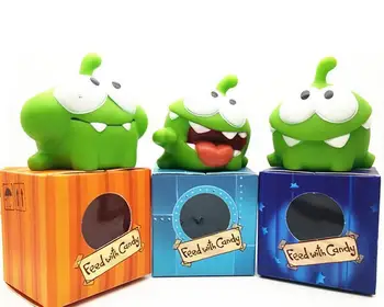7pcs/veľa Rezu Lano Dieťa BB Hluku Hračka Rezu Lano OM NOM Cukroví Gulping Monster Obrázok Hračky Vinyl Gumy Android Hry Doll