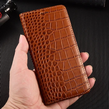 Krokodíl Originálne Kožené Peňaženky Kože Flip puzdro Pre iPhone 6 6 7 8 Plus SE X XS XR 11 12 Pro Max Business Kryt Telefónu Prípadoch