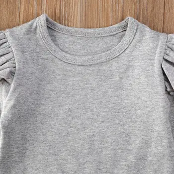 2020 Jar Dievčatá Oblečenie pre Deti Baby Girl Prehrabať Dlhý Rukáv T-shirt+Plaids Sukne 2KS 6M-5T Batoľa Dievčatá Jeseň Oblečenie