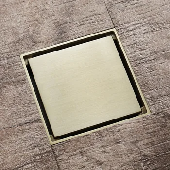 Podlahy Mozgov 10 cm*10 cm Sprchový Podlahový Odtok SUS 304 Rose Gold Kúpeľňa Dezodorant Zakrývanie Podlahy Mozgov Nečistôt Kryt Rošt Odpadu