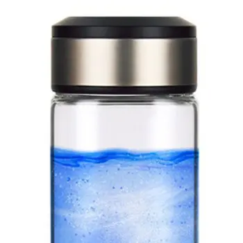 Vodík Voda Generátor Alkalické Maker Nabíjateľná Prenosné pre čistý H2 bohaté na vodík fľaša na vodu 420ML