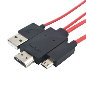 Micro USB 5Pin 11 Pin na kompatibilný s HDMI HDTV Adaptér Video AV Kábel pre Samsung Galaxy S2 I9100 S I9000 Note I9220 pre HTC