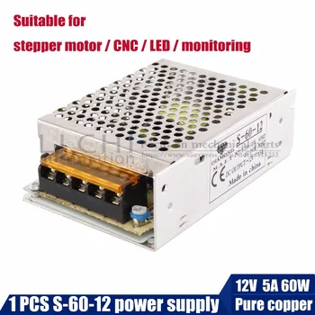 24V5A120W 12V5A60W AC/DC univerzálne Prepínanie napájania pre stepper motor nema17 neam23/ CNC / LED/monitorovanie/3D tlačiarne
