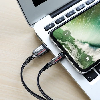 HOCO zliatiny zinku USB Kábel pre Apple Pripojte telefón Nabíjanie Káble pre iphone 11 Pro Max X XS Max XR 8 7 6 Plus ipad