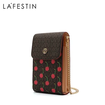 LA FESTIN Crossbody mobilná peňaženka vrecku peňaženku jedného pleca Mini mobilný telefón reťazca taška