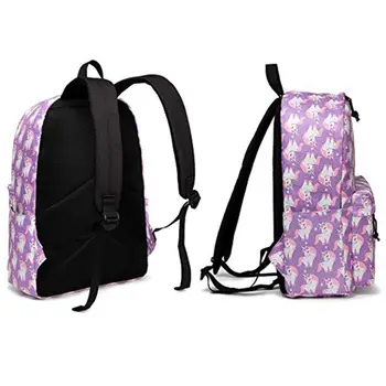 VASCHY Módne Ženy Batoh Roztomilý Školské Tašky Cestovné Notebook Bookbag Jednorožec Batoh pre Dospievajúce Dievčatá, Ženy Youngers