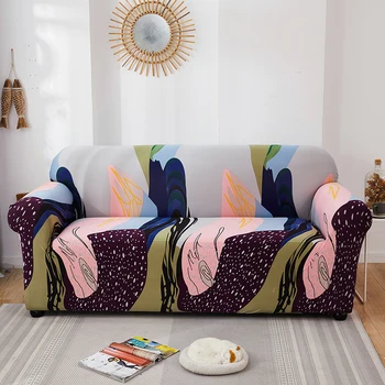 Nový vzor Abstraktná gauč kryty na obývacia izba elastická stretch slipcover výkres rohová sedačka zahŕňa 1/2/3/4-sedačková