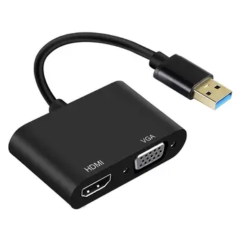 AMKL USB-VGA USB Adaptér HDMI USB 3.0 na VGA HDMI Konvertor - PC, Notebook s Windows 7/8/8.1/10 /XP