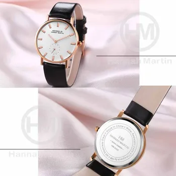 Hannah Martin Módne Náramkové hodinky Quartz Ženy, Luxusné Značky Bežné Dámske Hodinky Život Nepremokavé Hodiny, Darčeky pre Ženy, Reloj Mujer