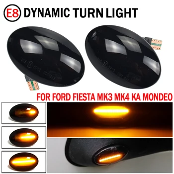 LED Dynamické Bočné Obrysové Zase Signálneho Svetla Tečúcej Vody Blinker Blikajúce Svetlo Na Ford Fiesta MK3 MK4 KA Mondeo Transit Tourneo