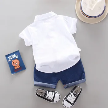 Nové Letné Módy Deti Oblečenie Baby Boy Girl Bavlnené Tričko, Šortky 2ks/nastaví Deti Dojčenské Oblečenie Batoľa Cartoon Tepláková súprava