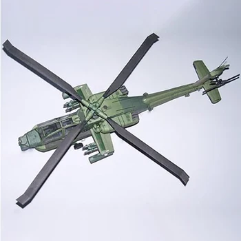AH-64A Apache Vrtuľník, Lietadlo DIY 3D Papier Karty Model Hračky 53 cm