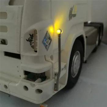 Predné LED Svetlo Strane Stožiar Svietidlá pre 1/14 Tamiya Scania R620 R730 56323 RC Truck Traktor Diely, Príslušenstvo