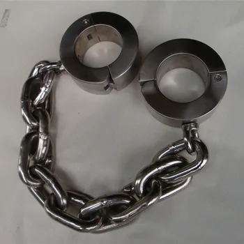 15 kg Ťažkých nehrdzavejúcej ocele nohu putá sex, BDSM ženy otroctva obmedzenia zariadenie slave kovové legcuffs fetish dospelých, sexuálne hračky