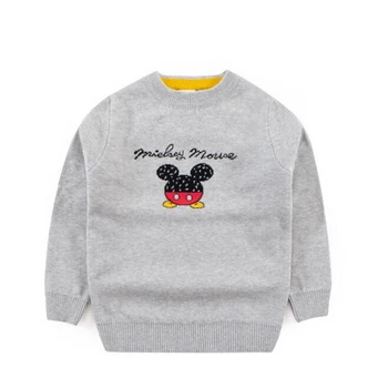 Disney Deti Baby Chlapci, Dievčatá Sveter Mickey Mouse Pletené Oblečenie Cartoon Dlhý Rukáv Pulóver Topy Zimné Unisex Klesnutie