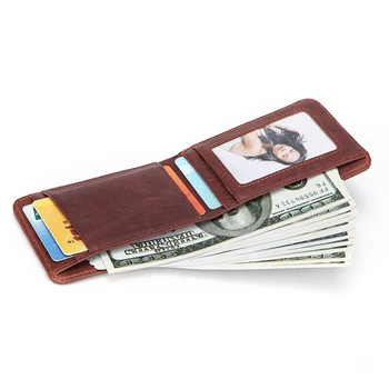 Nové Príležitostné Pravej Kože Malá Peňaženka Pre Mužov Muž Slim Kabelku Muž Kreditnej Karty Držiteľ Mini Vreckové Taška 4 Farby