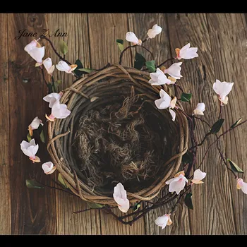 Jane Z Ann Romanticmagnolia artificail kvetinové štúdio závesné dekorácie novorodenca fotografie rekvizity