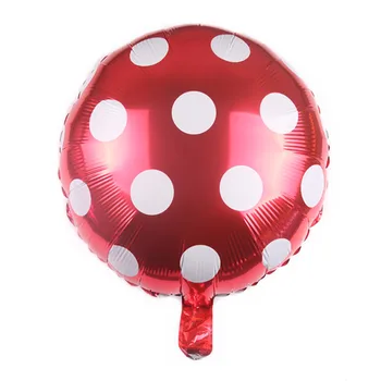 10pcs 18-Palcové Vlna Bod Hliníkovej Fólie Kolo Balón Svadby, Narodeniny Mieste Polka Dot Vlna Party Dekorácie Balón