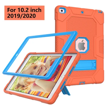 Shockproof puzdro pre iPad 10.2 2020 2019 Stojan Pevný Kryt Drop Dôkaz Tablet Shell