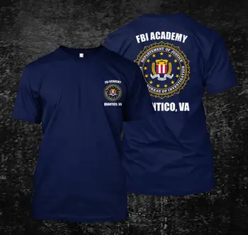 Voľné Black Mužov Tshirts Homme Tees FBI Akadémie Quantico - Vlastné pánske Tričko Tee Tlačiť T-Shirt Mens