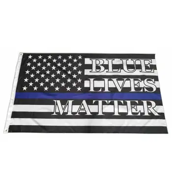 Modrá Žije Ohľadu na to, Vlajky 3*5 FT Polícia Bannery S Dvoma Dierkami Zásob BLM Národných Podujatiach Mier Protest Ulici