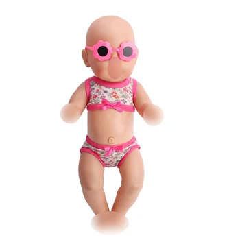 40-43 Cm Chlapec Americký Bábiky Plavky 2 ks Tlačené Bikini Novorodenca Hračky, Príslušenstvo Fit 18-Palcové Dievčatá Bábika Darček f166