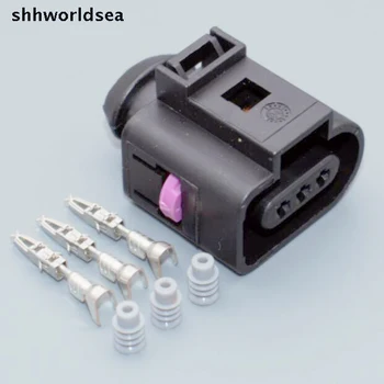 Shhworldsea 5sets 1J0973703 brzdový kľúč Cam Senzor Pigtail Konektor Konektor prípade 02-04 Audi A4 A6 AVK 3.0 1J0 973 703