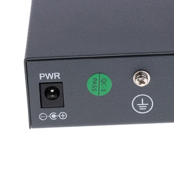 6 Port 10/100Mbps 4 POE Port & 2 Uplink Power Over Ethernet Switch Adaptér