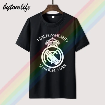 Hala Madrid A Nič Viac-real Madrid T-shirt pánske Letné Čierne Bavlna Krátke Rukávy Populárne Normálne Tee Košele, Topy Čaj