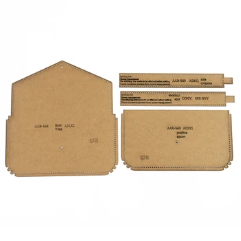 Sulfátový papier šablóny ramenní taška messenger taška karty taška spojka peňaženky diy vzor kreslenie vzor vzor kožené plavidlá nástroj