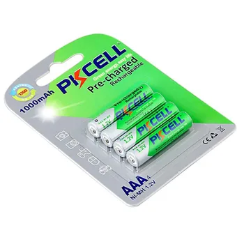 48Pcs/12Pack PKCELL 1.2 V 1000mAh AAA Nabíjateľné Batérie nízke samovybíjanie NIMH AAA batéria Pre kameru